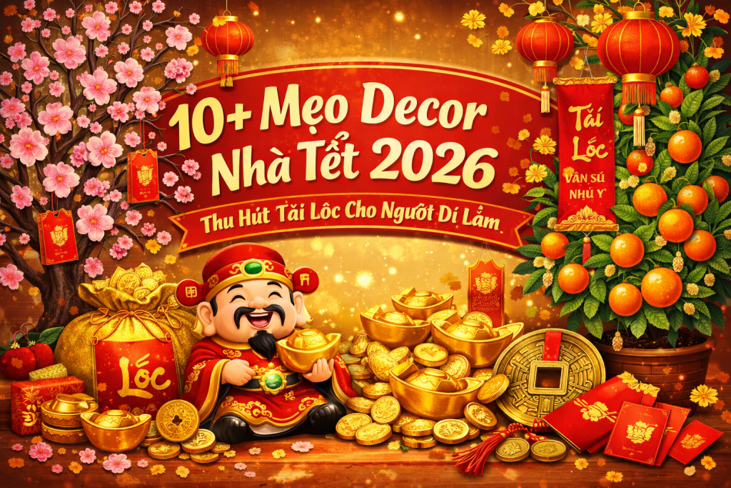 10+ Mẹo Decor Nhà Tết 2026 Thu Hút Tài Lộc Cho Người Đi Làm chatgpt image 21 47 27 26 thg 1, 2026